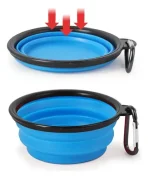 Plato De Goma Plegable Portátil Para Agua O Comida Mascotas - Imagen 3