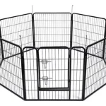Corral Octagonal Metálico Para Mascotas