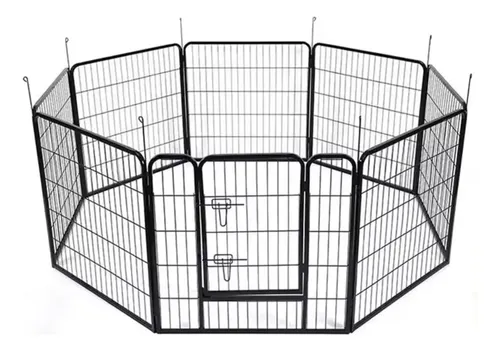 Corral Octagonal Metálico Para Mascotas