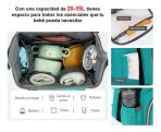 Mochila Maternal 15.6 Con Cuna Integrada E Impermeable - Imagen 6
