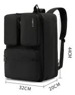 Mochila De Viaje 17.3 Multifuncional 3 En 1 Apertura 180° - Imagen 9
