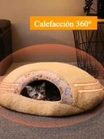 Cama Para Gatos Cerrada Tipo Refugio Suave Anti-estrés - M - Imagen 4