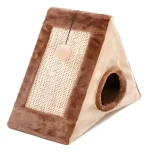 Rascador Triangulo Y Casita Para Jugar Con Colgante Talla L