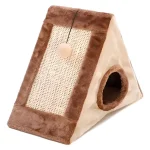 Rascador Triangulo Y Casita Para Jugar Con Colgante Talla L