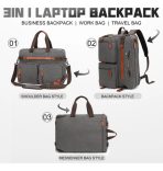 Mochila De Viaje Convertible 3 En 1 Para Viajes U Oficina - Imagen 15