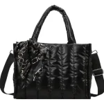 Cartera Cruzada Duff Estilo Tote Metálica