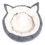 Cama De Gato Cómoda Antiestrés Redonda Diseño Orejas Talla M - Imagen 10