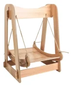 Cama Colgante Columpio Relajante De Madera Para Gatos - Imagen 7