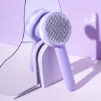 Cepillo Removedor De Pelo Para Mascotas Morado - Imagen 2