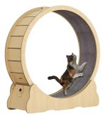 Rueda de ejercicio para gatos de madera de 106 cm