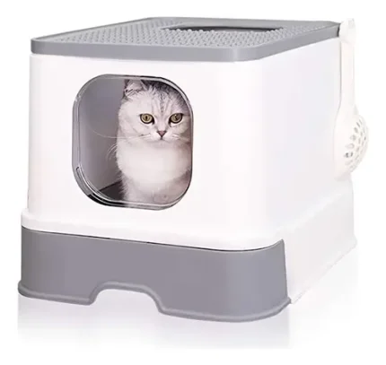 Arenero Anti-derrame Para Gatos Con Cajón Y Pala