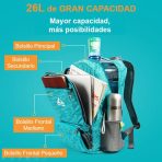 Mochila Deportiva 26 L, Plegable, Impermeable Y Resistente - Imagen 4