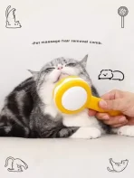 Cepillo Removedor De Pelo Para Mascotas Morado - Imagen 3