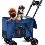 coche de transporte para mascotas plegable - Coche De Transporte Para Mascotas Plegable Doble Apertura