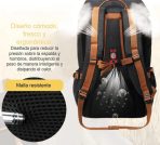 Mochila 17.3 Para Estudiantes Ligera E Impermeable - Imagen 6