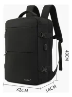 Mochila De Viaje 15.6 Gran Capacidad Y Apertura 180° - Imagen 18