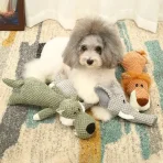 Juguetes De Peluche Chillón Para Perro Elefante, León Y Lobo - Imagen 10
