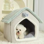Cama Semi-cerrada Para Mascotas Estilo Casita Talla S - Imagen 2