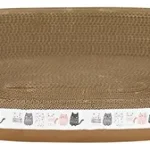 Plato Rascador Para Gatos Ovalado De Papel Corrugado