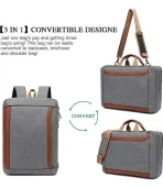 Mochila Ejecutiva Convertible 3 En 1 Bolso Elegante Laptop - Imagen 2
