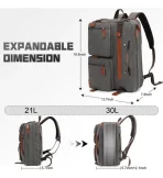 Mochila De Viaje Convertible 3 En 1 Para Viajes U Oficina - Imagen 12