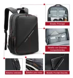 Mochila Para Estudiantes 15.6'' Impermeable Y Con Puerto Usb - Imagen 7