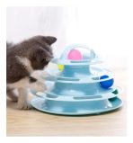 Juguete Pista De Pelotas De 4 Niveles Para Gatos Diversión - Imagen 2