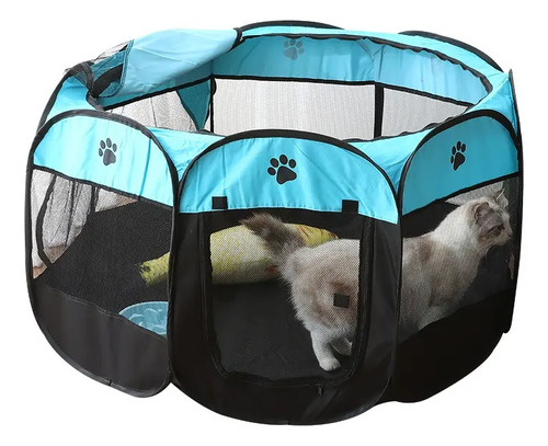 Corral Amplio Y Respirable Para Mascotas Talla L