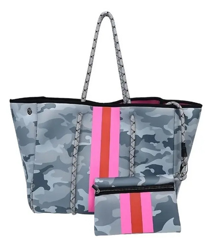 Cartera De Hombro Taylin Estilo Tote Camo