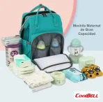 Mochila Maternal 15.6 Con Cuna Integrada E Impermeable - Imagen 12
