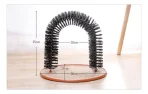 Arco Cepillo Rascador Para Cuerpo Gatos Con Base Alfombrada - Imagen 3