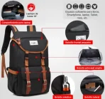 Mochila 17.3 Para Estudiantes Ligera E Impermeable - Imagen 5