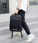 Mochila Ejecutiva Con Puerto Usb Con Interior Para Laptop - Imagen 10