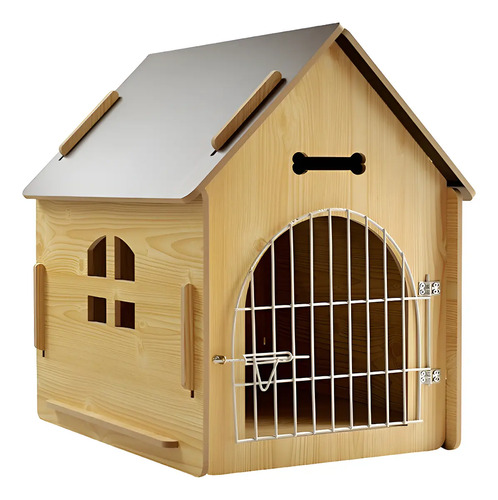 D_702362-MLC92246982866_092025-O.jpg Casa Para Mascotas Con Puerta L