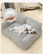 Cama Para Mascotas Tipo Sofá Suave Y Acolchada Perro Y Gato - Imagen 3