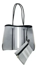 Cartera De Hombro Taylin Estilo Tote Dorada Y Plateada - Imagen 10