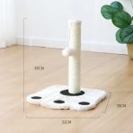Poste Rascador Para Gatos Diseño Patita Con Colgante Juguete - Imagen 4
