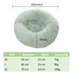 Cama Nido Suave Sueño Profundo Para Perro Gato Talla L 60cm - Imagen 8