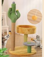 Torre De Juegos Para Gatos Cactus 2 Niveles - Imagen 3