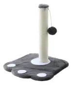 Poste Rascador Para Gatos Diseño Patita Con Colgante Juguete - Imagen 6