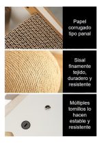 Rascador Para Gatos Montaña Nevada Con Pelota De Sisal - Imagen 7