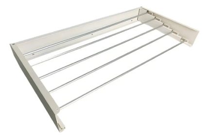 tendedero de ropa retráctil de muro - Tendedero De Ropa Retráctil De Muro 80cm Aluminio Reforzado
