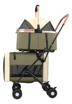coche de transporte doble para mascotas - Coche De Transporte Doble Para Mascotas Perros Y Gatos