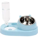 Plato 3 En 1 Para Gatos Comida, Snacks Y Agua