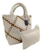 Cartera De Hombro Viva Estilo Tote Tejida - Imagen 2