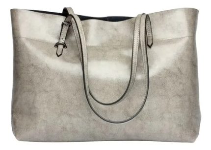Cartera De Hombro Siena Estilo Tote Cuero