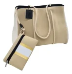 Cartera De Hombro Taylin Estilo Tote Dorada Y Plateada - Imagen 8