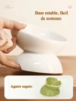Bowl De Cerámica Para Mascotas Inclinado - Imagen 6