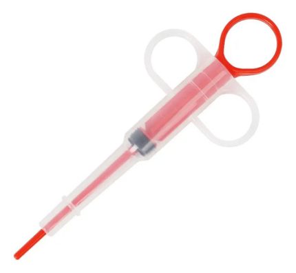 Jeringa Administradora De Medicamentos Para Mascotas Rojo