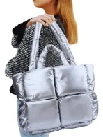 Cartera De Hombro Bomp 52 Estilo Puffer - Imagen 3